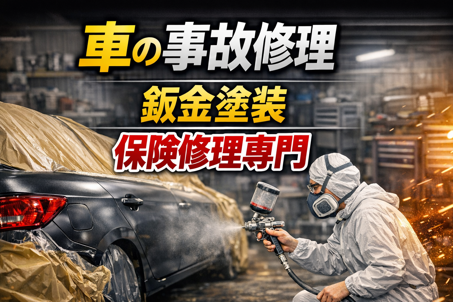 10万円相当特典 大阪 事故車修理専門 中井自動車工業
